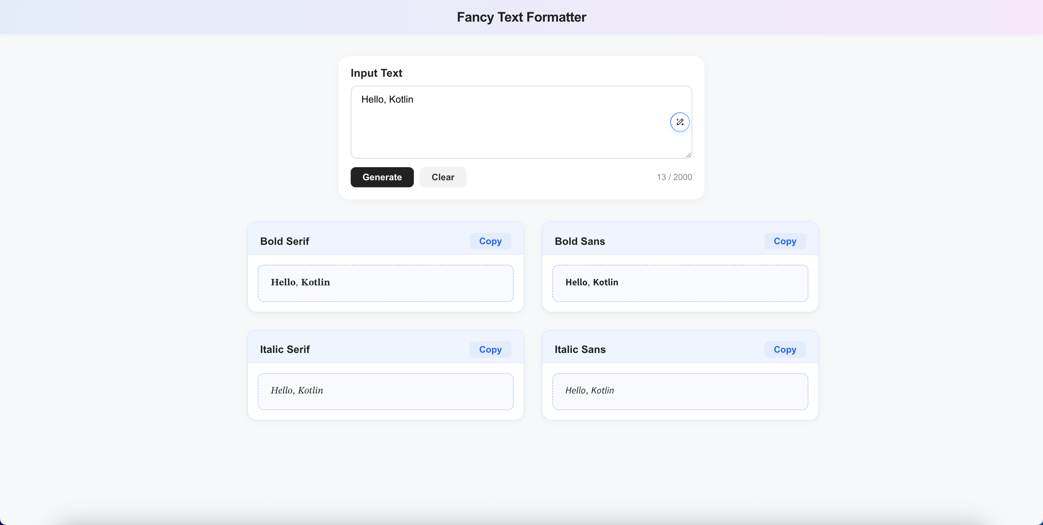 Fancy Text Formatter Preview